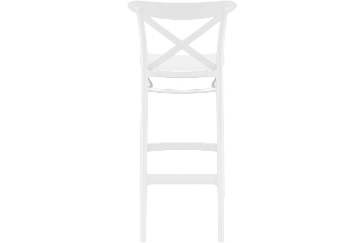 Hospitality Plus Cross Bar Stool - 750mm Seat Height [1060H x 450W]-taupe  