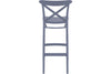 Hospitality Plus Cross Bar Stool - 750mm Seat Height [1060H x 450W] - Thumbnail 11 