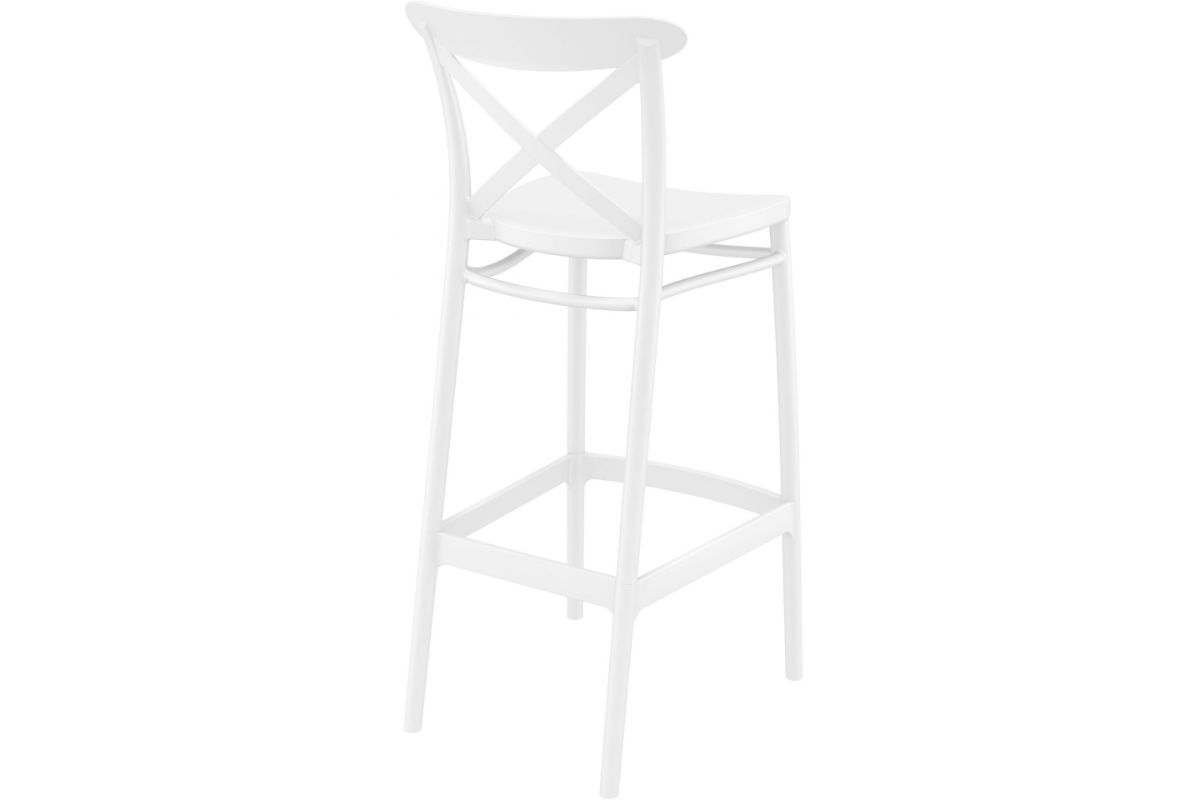 Hospitality Plus Cross Bar Stool - 750mm Seat Height [1060H x 450W]-taupe  