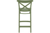 Hospitality Plus Cross Bar Stool - 650mm Seat Height [960H x 450W] - Thumbnail 21 