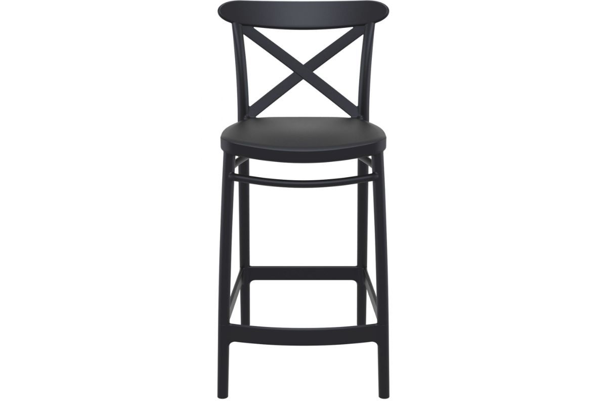 Hospitality Plus Cross Bar Stool [960H x 450W] Hospitality Plus black 