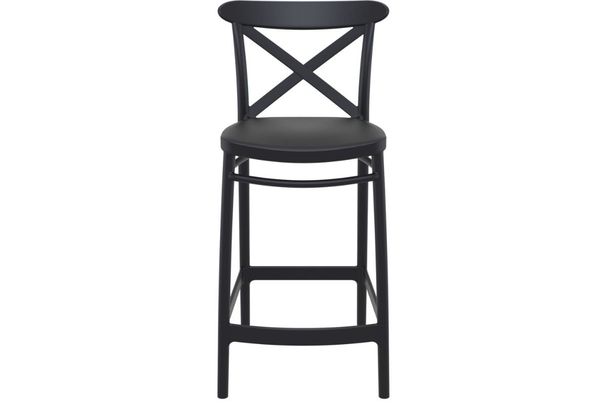 Hospitality Plus Cross Bar Stool [960H x 450W] Hospitality Plus black 