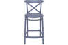Hospitality Plus Cross Bar Stool - 650mm Seat Height [960H x 450W] - Thumbnail 7 