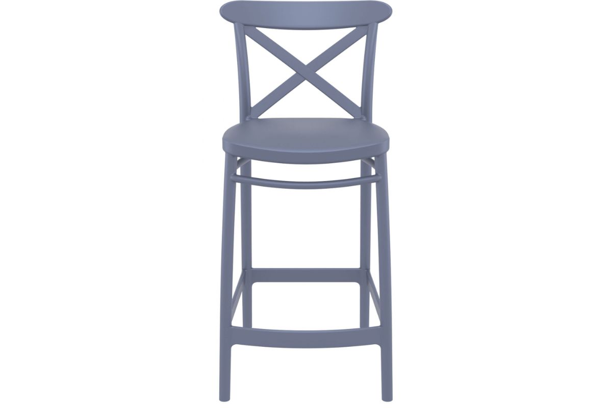 Hospitality Plus Cross Bar Stool [960H x 450W] Hospitality Plus anthracite 