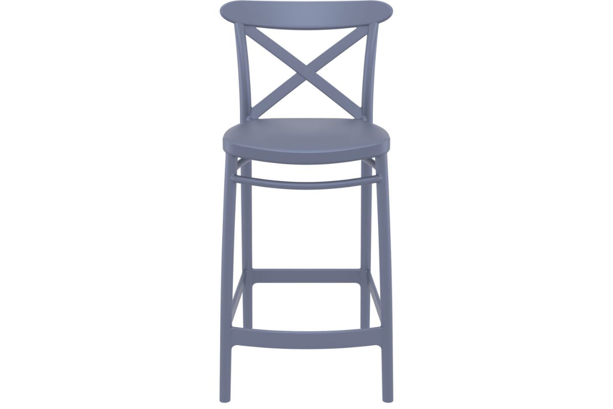 Hospitality Plus Cross Bar Stool [960H x 450W] Hospitality Plus anthracite 