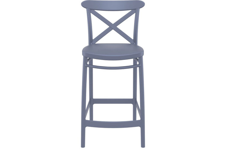 Hospitality Plus Cross Bar Stool [960H x 450W] Hospitality Plus anthracite 