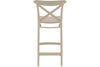 Hospitality Plus Cross Bar Stool - 650mm Seat Height [960H x 450W] - Thumbnail 26 