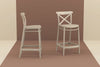 Hospitality Plus Cross Bar Stool - 650mm Seat Height [960H x 450W] - Thumbnail 2 