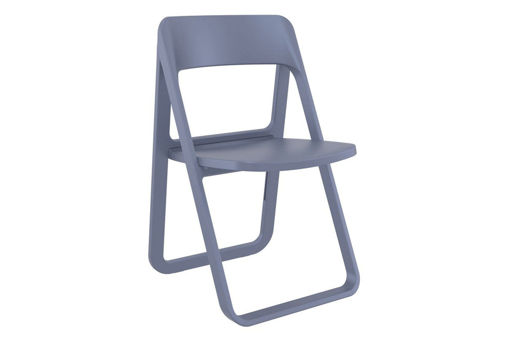 Hospitality Plus Dream Folding Chair-dark grey  