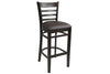 Hospitality Plus Florence Bar Stool European Made with Vinyl Seat - 750mm Seat Height - Thumbnail 1 