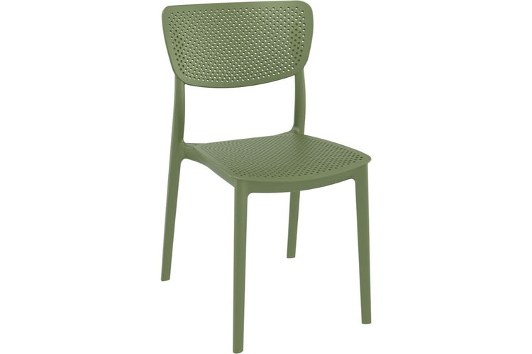 Hospitality Plus Lucy Dining Chair - Stackable Outdoor/Indoor Chair Hospitality Plus olive green none 
