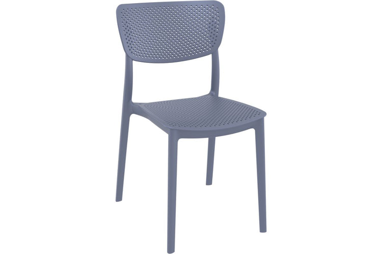 Hospitality Plus Lucy Dining Chair - Stackable Outdoor/Indoor Chair Hospitality Plus anthracite none 