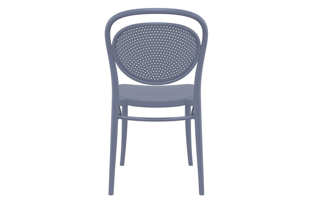 Hospitality Plus Marcel Stacking Chair-white  