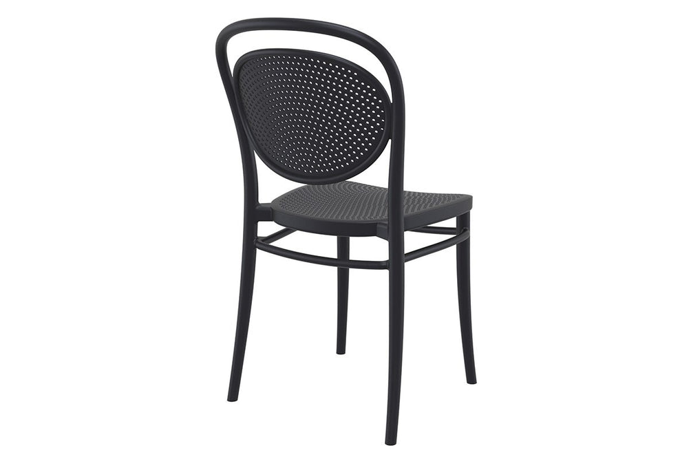 Hospitality Plus Marcel Stacking Chair-white  