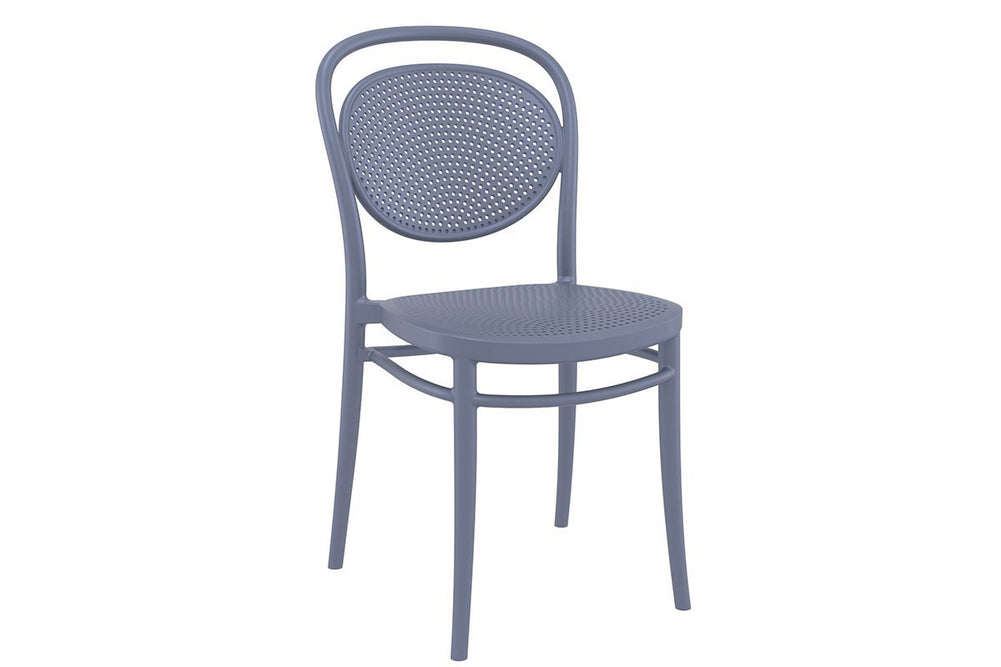 Hospitality Plus Marcel Stacking Chair-white  