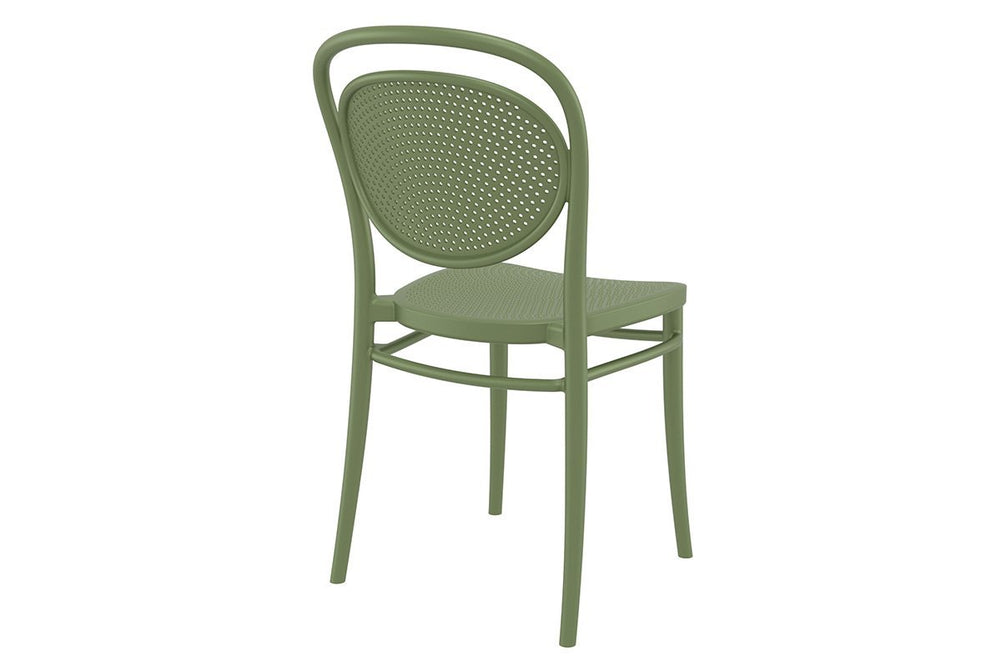 Hospitality Plus Marcel Stacking Chair-white  