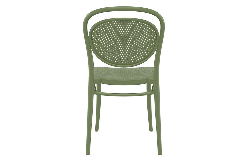 Hospitality Plus Marcel Stacking Chair-white  