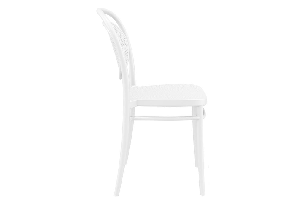 Hospitality Plus Marcel Stacking Chair-white  