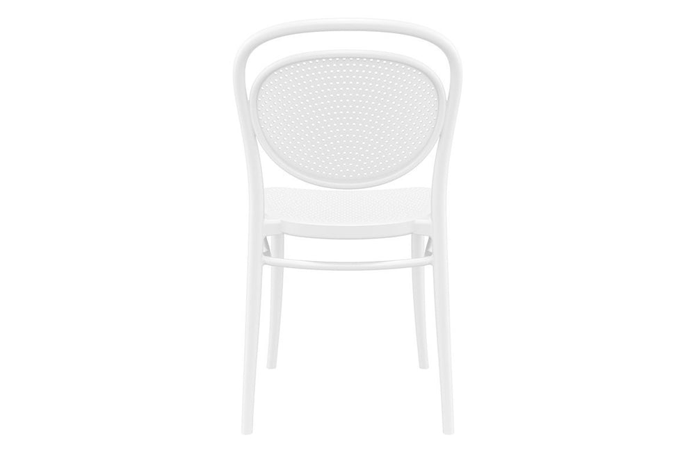 Hospitality Plus Marcel Stacking Chair-white  