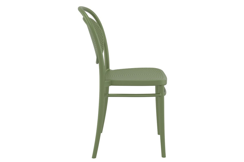 Hospitality Plus Marcel Stacking Chair-white  