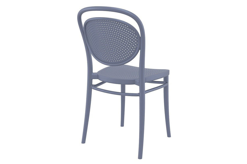 Hospitality Plus Marcel Stacking Chair-white  