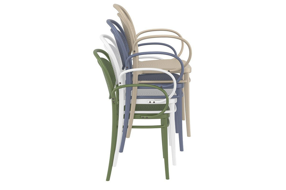 Hospitality Plus Marcel XL Armchair-white  