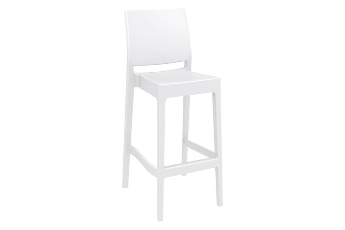 Hospitality Plus Maya Bar Stool [1080H x 400W] Hospitality Plus white 