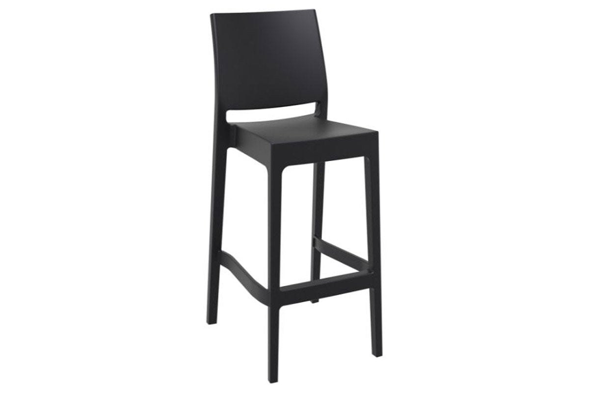 Hospitality Plus Maya Bar Stool [1080H x 400W] Hospitality Plus black 