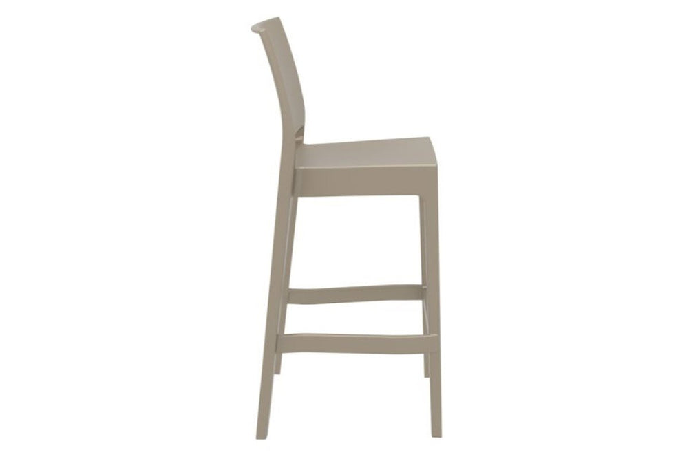Hospitality Plus Maya Bar Stool - 750mm Seat Height [1080H x 400W]-white  