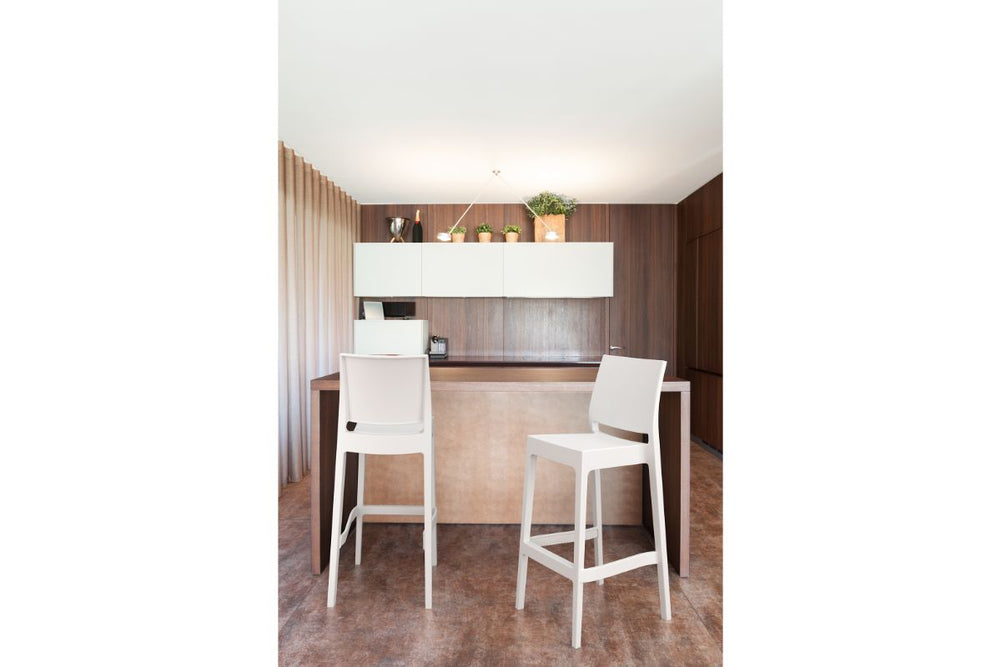Hospitality Plus Maya Bar Stool - 750mm Seat Height [1080H x 400W]-white  