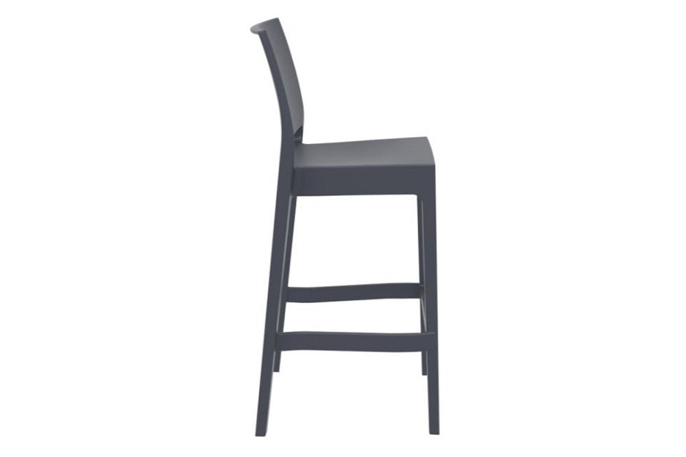Hospitality Plus Maya Bar Stool - 750mm Seat Height [1080H x 400W]-white  