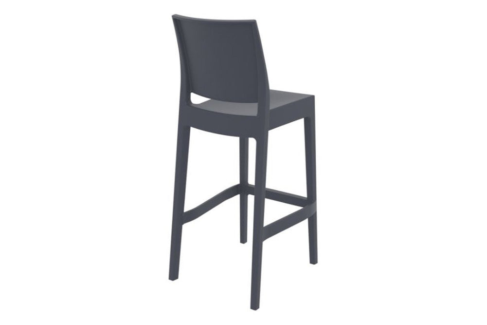 Hospitality Plus Maya Bar Stool - 750mm Seat Height [1080H x 400W]-white  