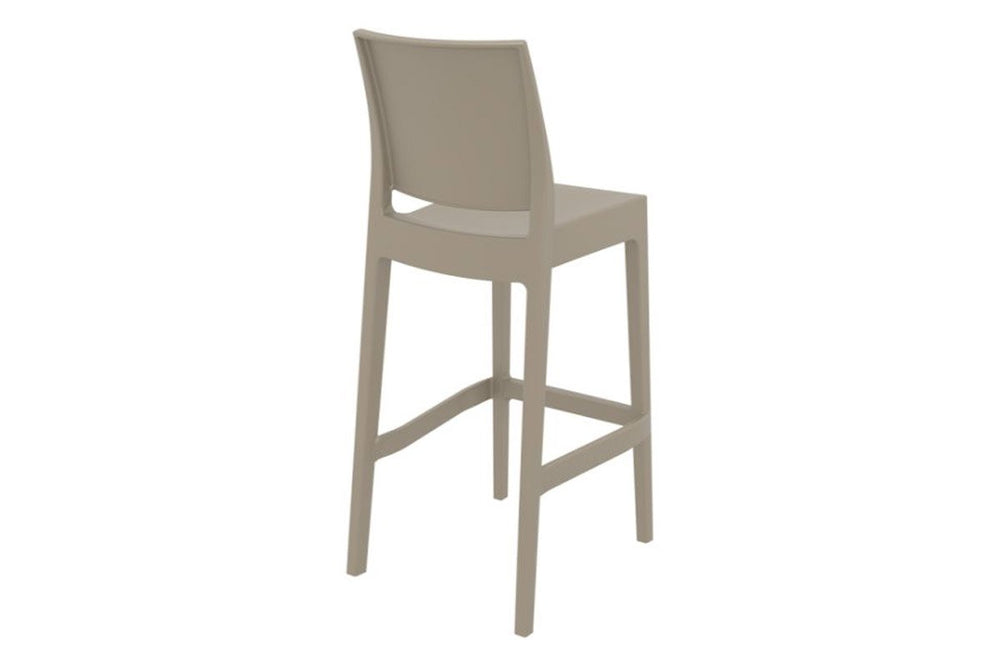 Hospitality Plus Maya Bar Stool - 750mm Seat Height [1080H x 400W]-white  