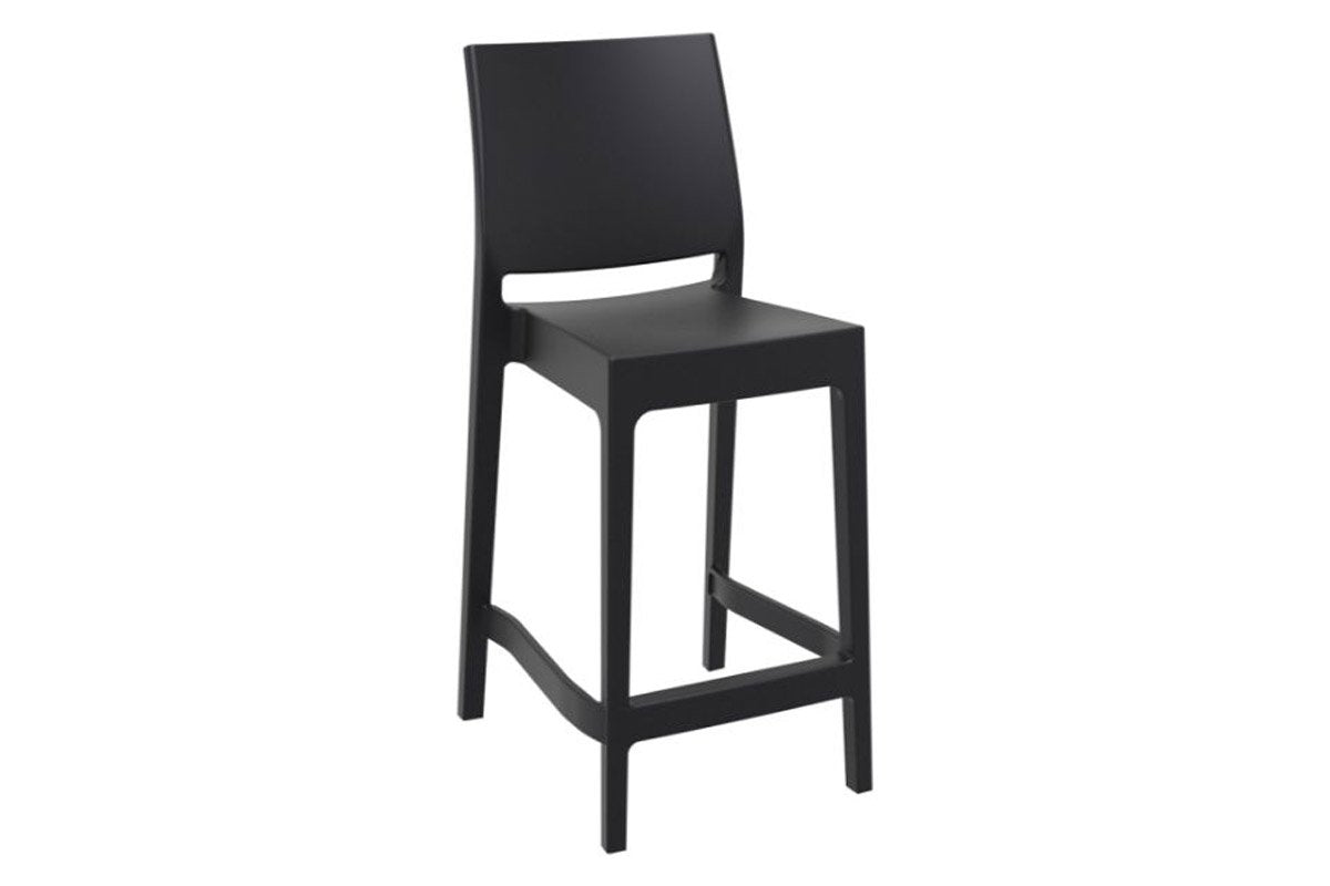 Hospitality Plus Maya Bar Stool [970H x 400W] Hospitality Plus black 