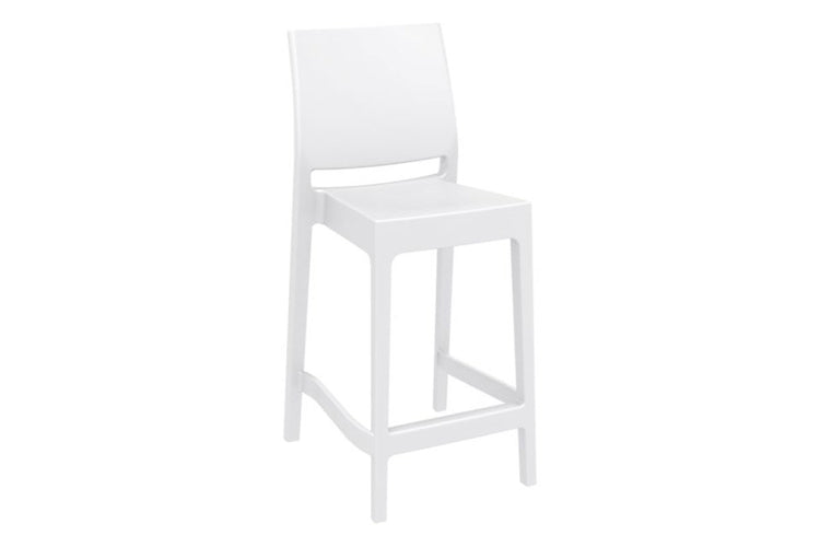 Hospitality Plus Maya Bar Stool [970H x 400W] Hospitality Plus white 