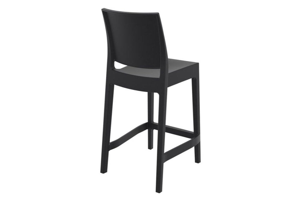 Hospitality Plus Maya Bar Stool - 650mm Seat Height [970H x 400W]-white  