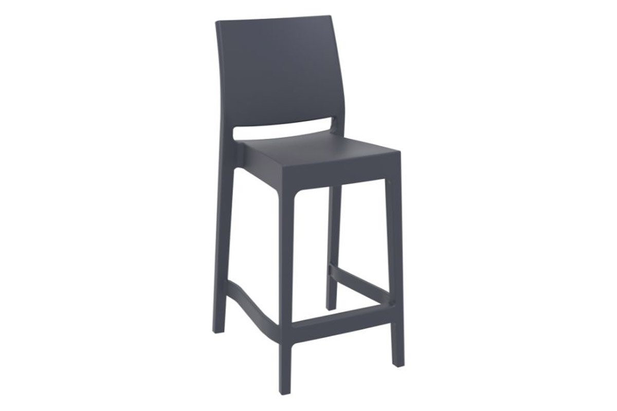 Hospitality Plus Maya Bar Stool [970H x 400W] Hospitality Plus anthracite 