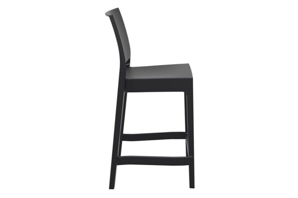 Hospitality Plus Maya Bar Stool - 650mm Seat Height [970H x 400W]-white  