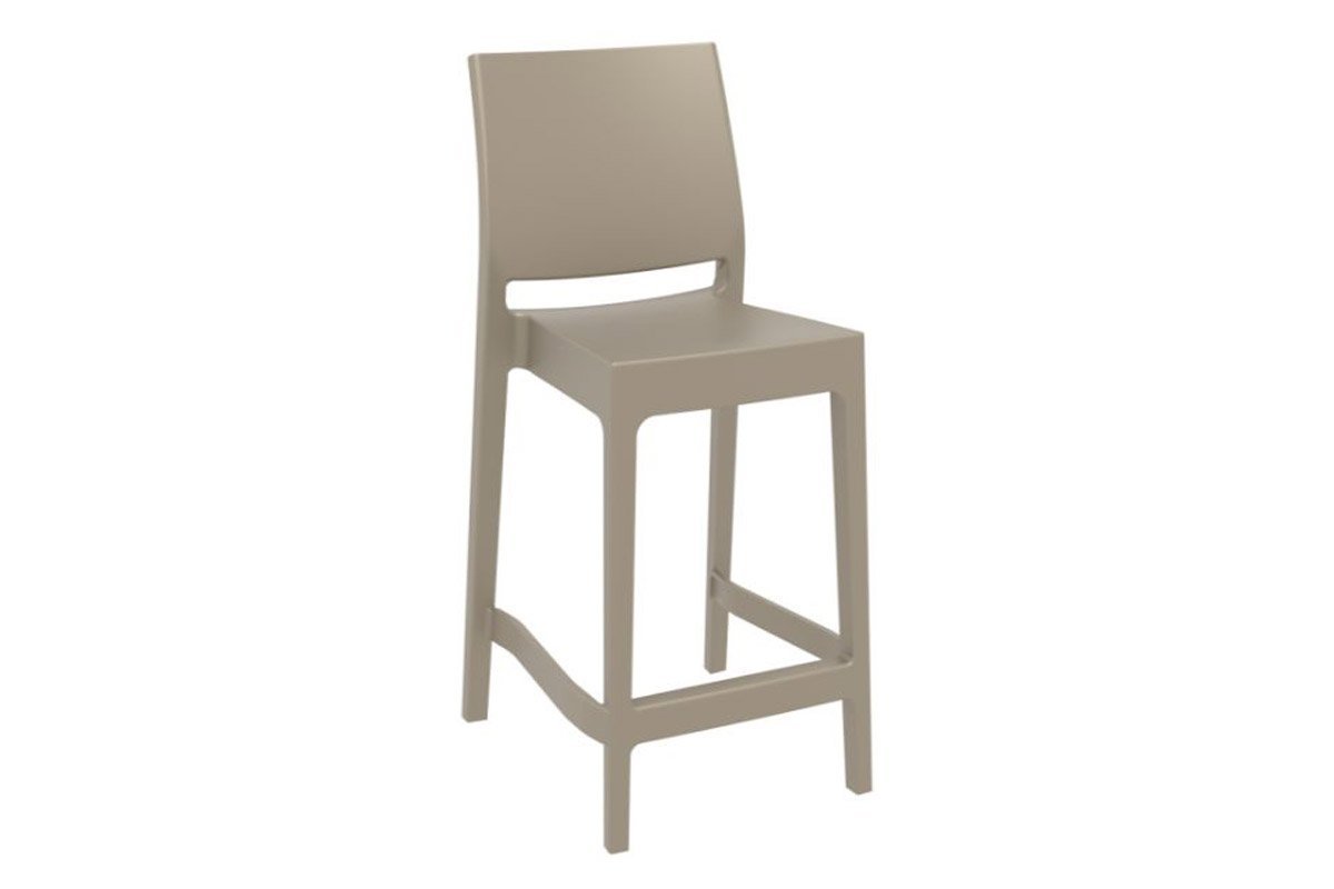 Hospitality Plus Maya Bar Stool [970H x 400W] Hospitality Plus taupe 