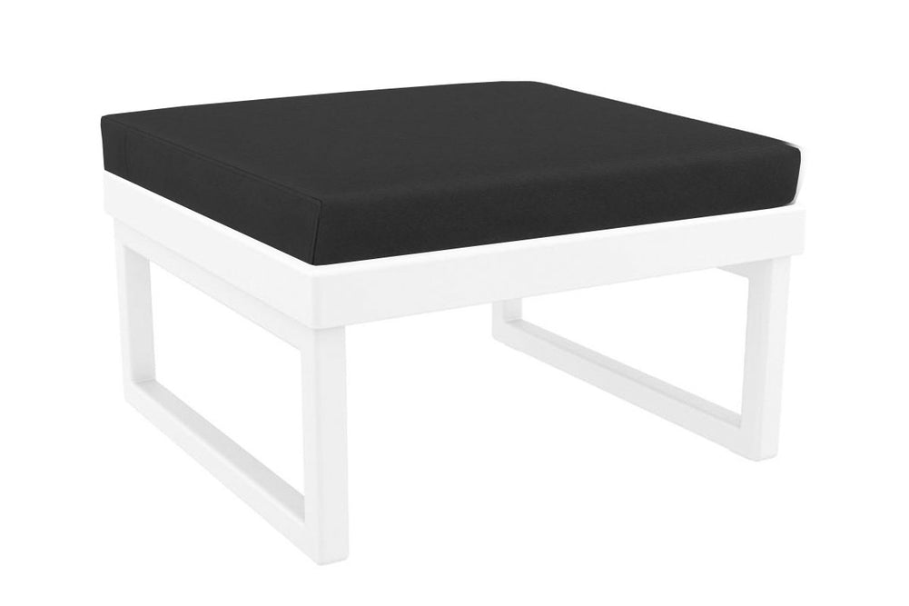 Hospitality Plus Mykonos Outdoor Table-white black 