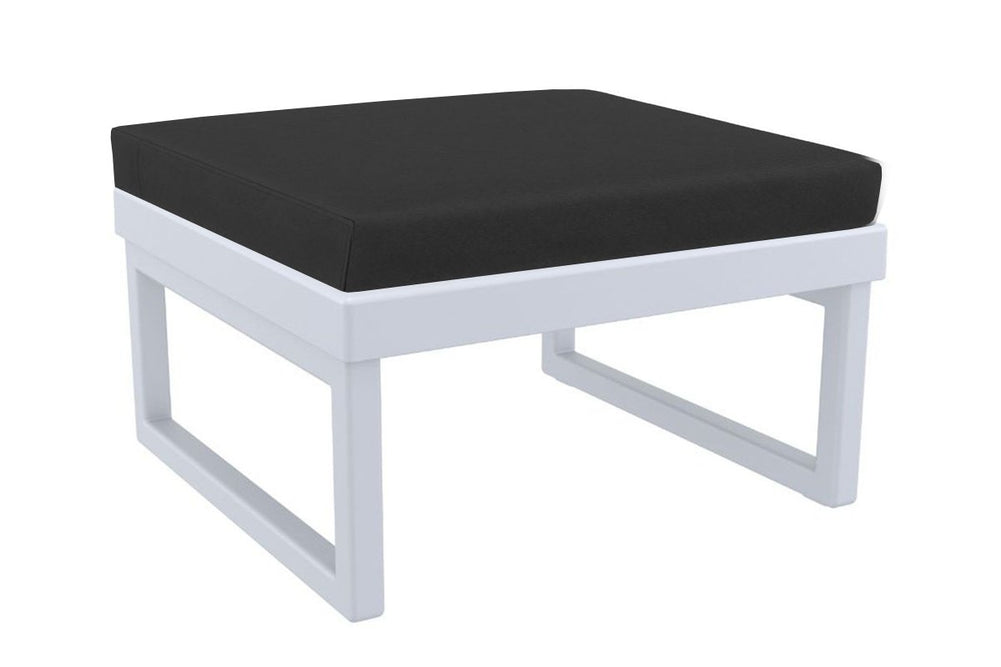 Hospitality Plus Mykonos Outdoor Table-silver grey black 