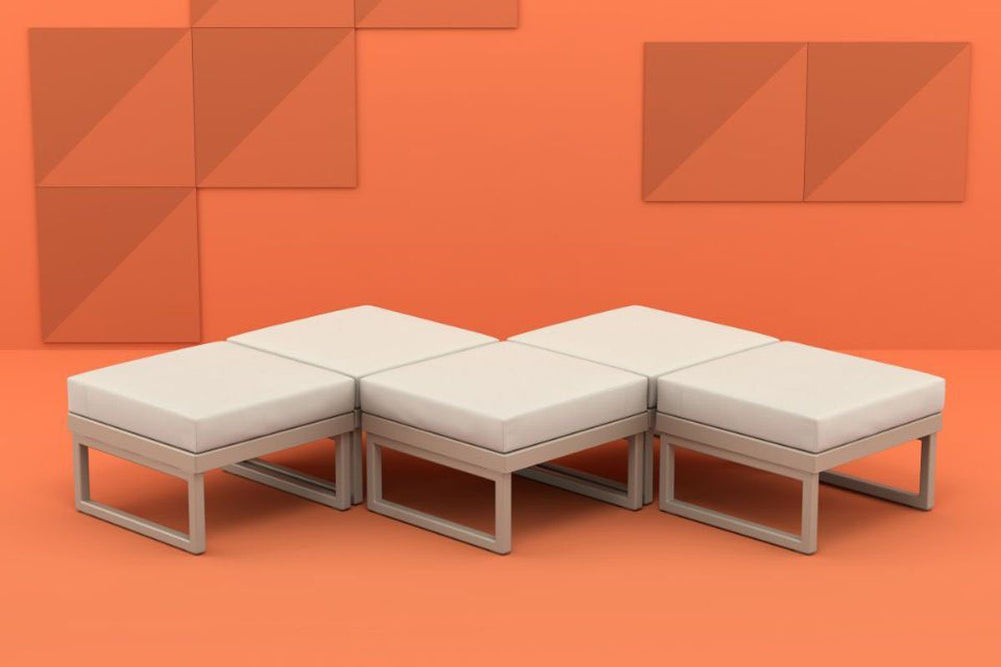 Hospitality Plus Mykonos Outdoor Table-white light brown 