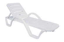 Hospitality Plus Outdoor Sun lounger - Stackable Reinforced Glass Fibre