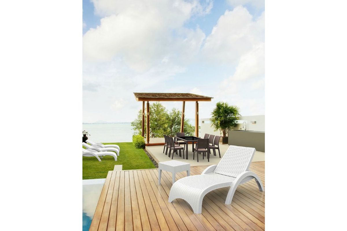 Hospitality Plus Relaxed Sun Lounger - UV-stabilised and Weather-proof Hospitality Plus 