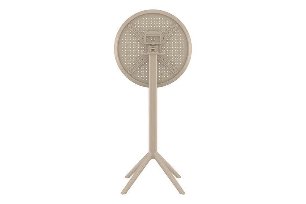 Hospitality Plus Siesta Sky Folding Bar Table - Round [600mm]-black  