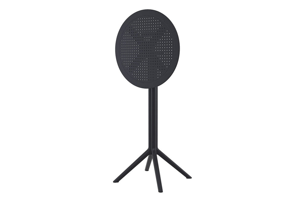 Hospitality Plus Siesta Sky Folding Bar Table - Round [600mm]-black  