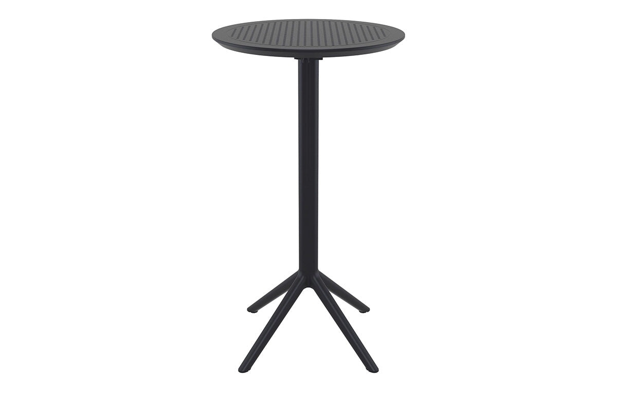 Hospitality Plus Siesta Sky Folding Bar Table - Round [600mm] Hospitality Plus black 