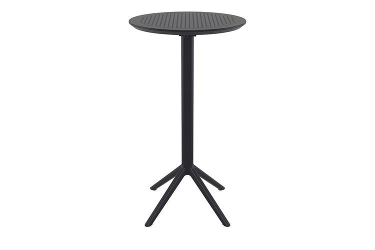 Hospitality Plus Siesta Sky Folding Bar Table - Round [600mm] Hospitality Plus black 