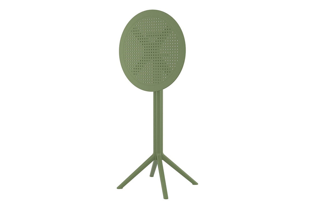 Hospitality Plus Siesta Sky Folding Bar Table - Round [600mm]-black  