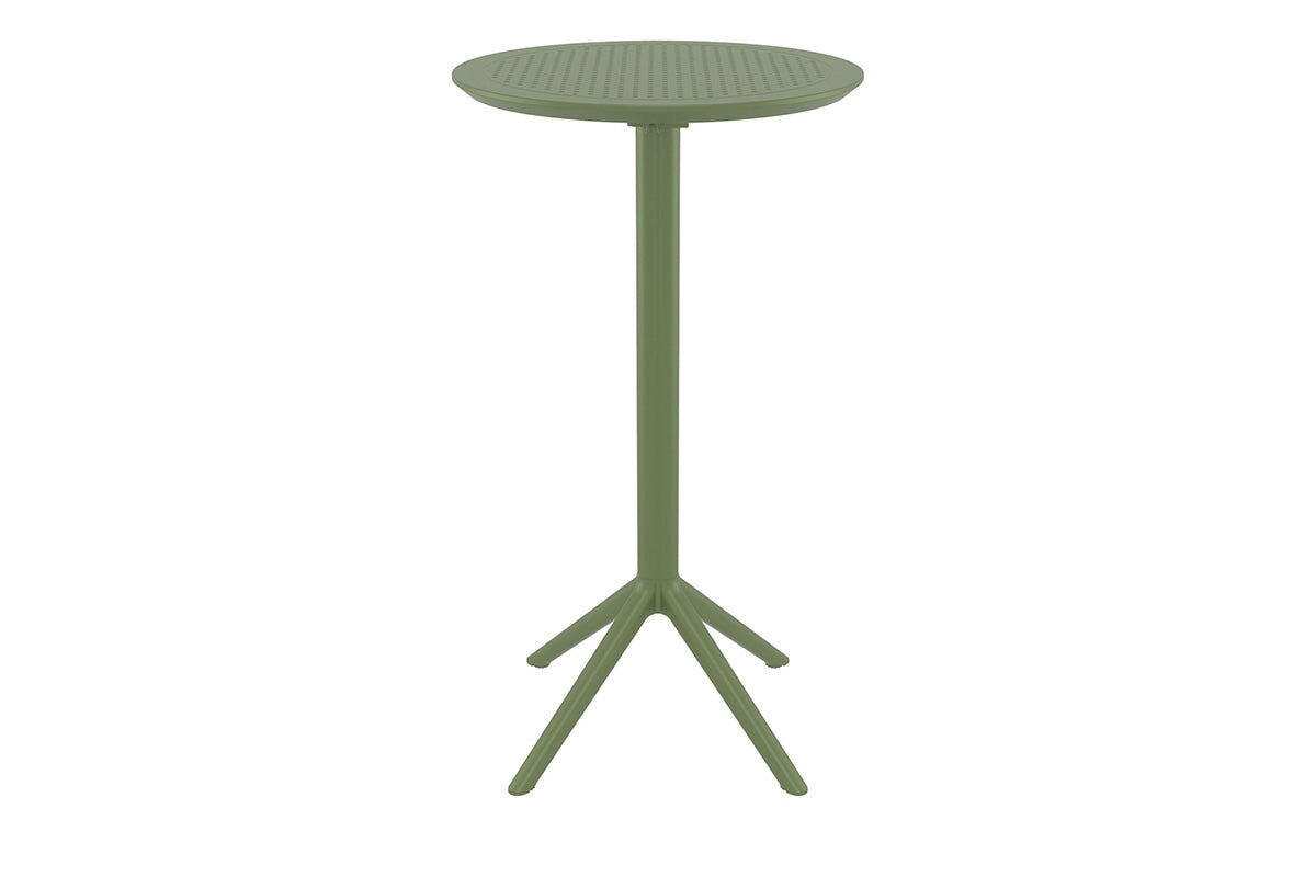 Hospitality Plus Siesta Sky Folding Bar Table - Round [600mm] Hospitality Plus olive green 